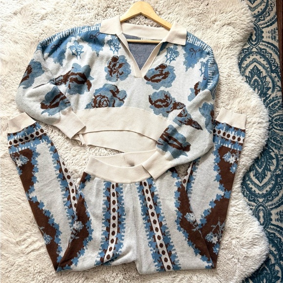 FREE PEOPLE Fuzzy Feelings Set / Ivory Combo medium - Picture 8 of 15